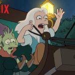 Netflix presenta i protagonisti di "disincanto" di matt groening.