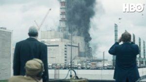 chernobyl Fumo dal reattore a Chernobyl