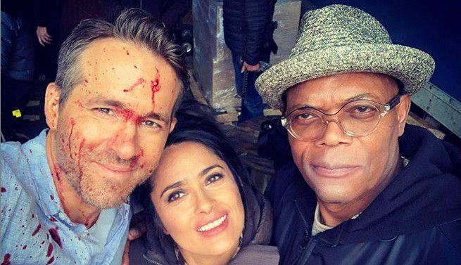Ryan reynolds samuel l jackson e salma hayek in come ti ammazzo il bodyguard 2