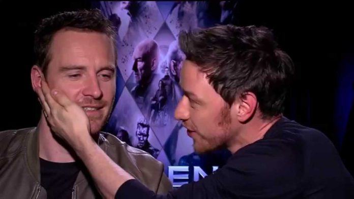 michael fassbender and james mcavoy bromance