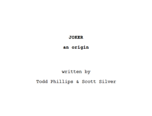 Joker Script