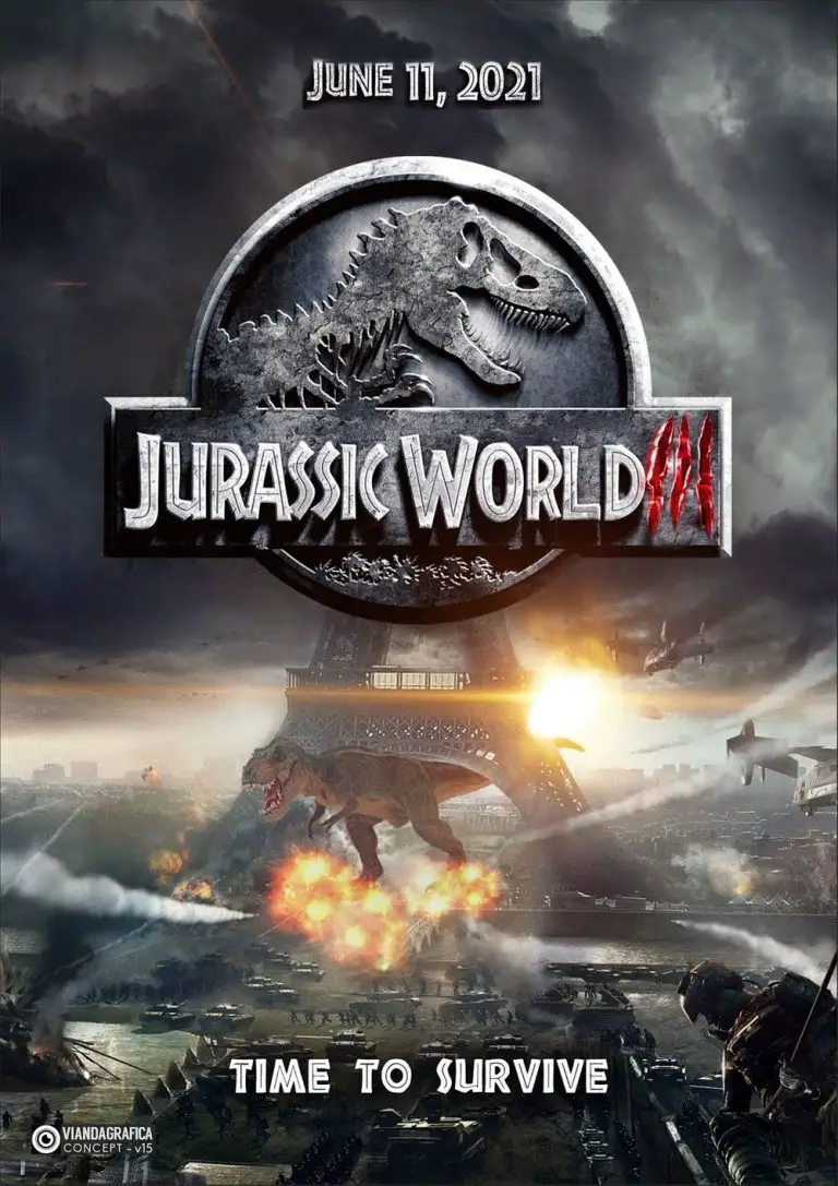 Jurassic World Dominion locandina del film in uscita nel 2021