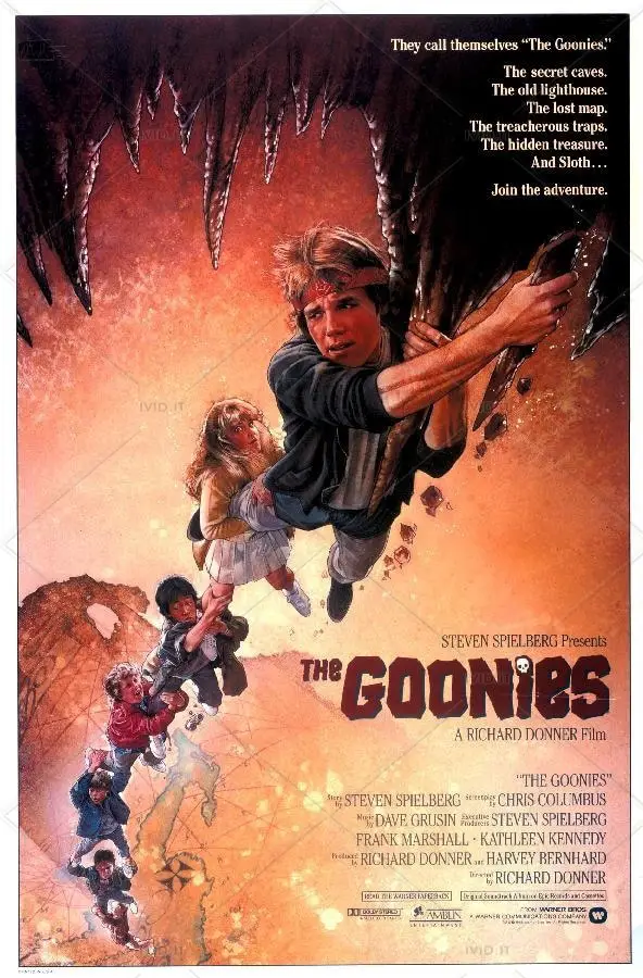 I Goonies locandina del film degli anni '80