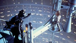 Luke e Darth Vader in una scena de L'impero colpisce ancora