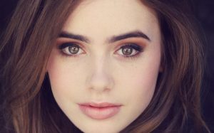 lily collins eyes