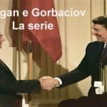 Reagan e gorbaciov interpretati da m. Douglas e c. Waltz