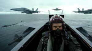 Top Gun: Maverick, una scena del film con Tom Cruise