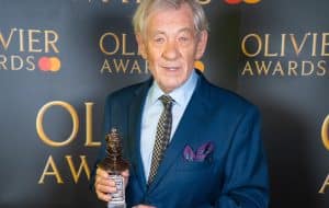 Ian McKellen riceve il premio Laurence Olivier