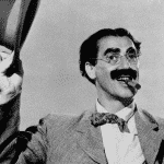 Raised eyebrows: geoffrey rush è groucho marx