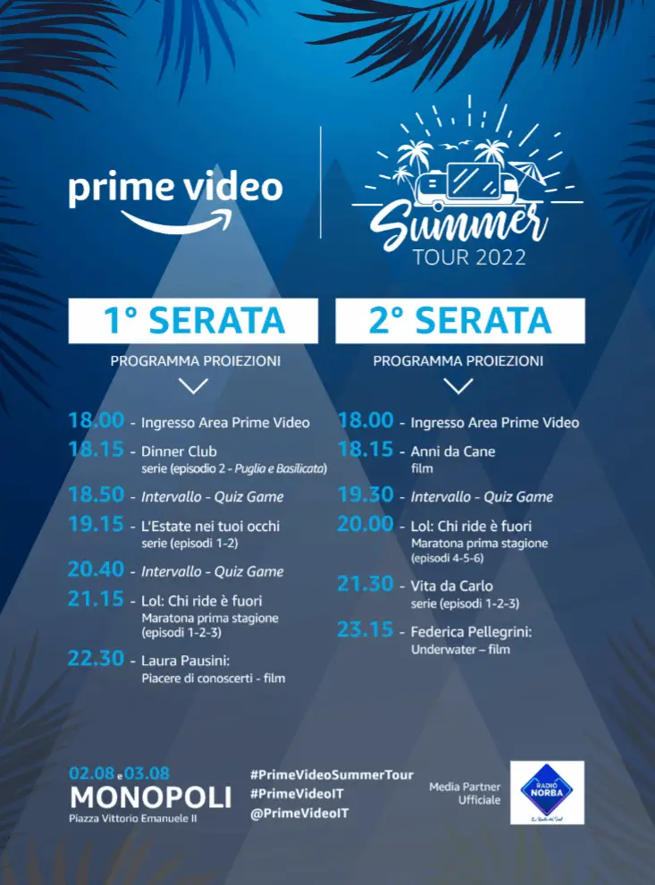 Prime Video Summer Tour 2022
