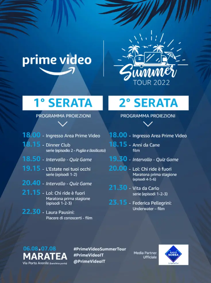 Prime Video Summer Tour 2022