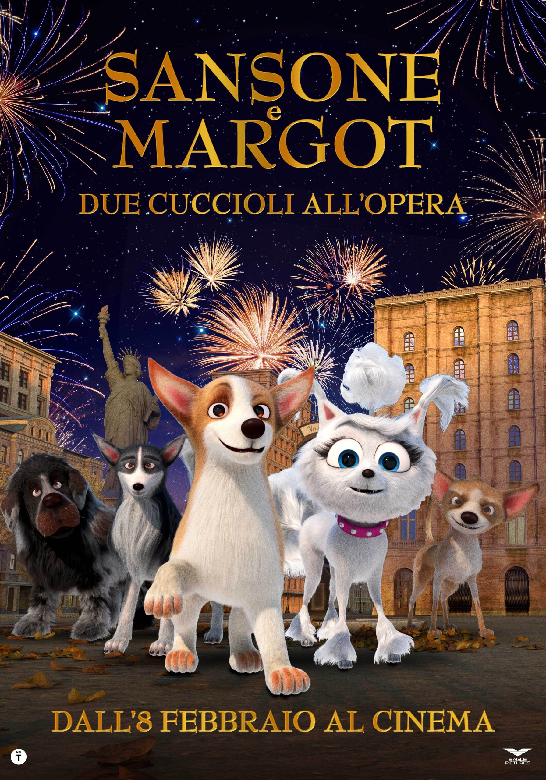 Sansone e margot: due cuccioli all'opera poster ufficiale