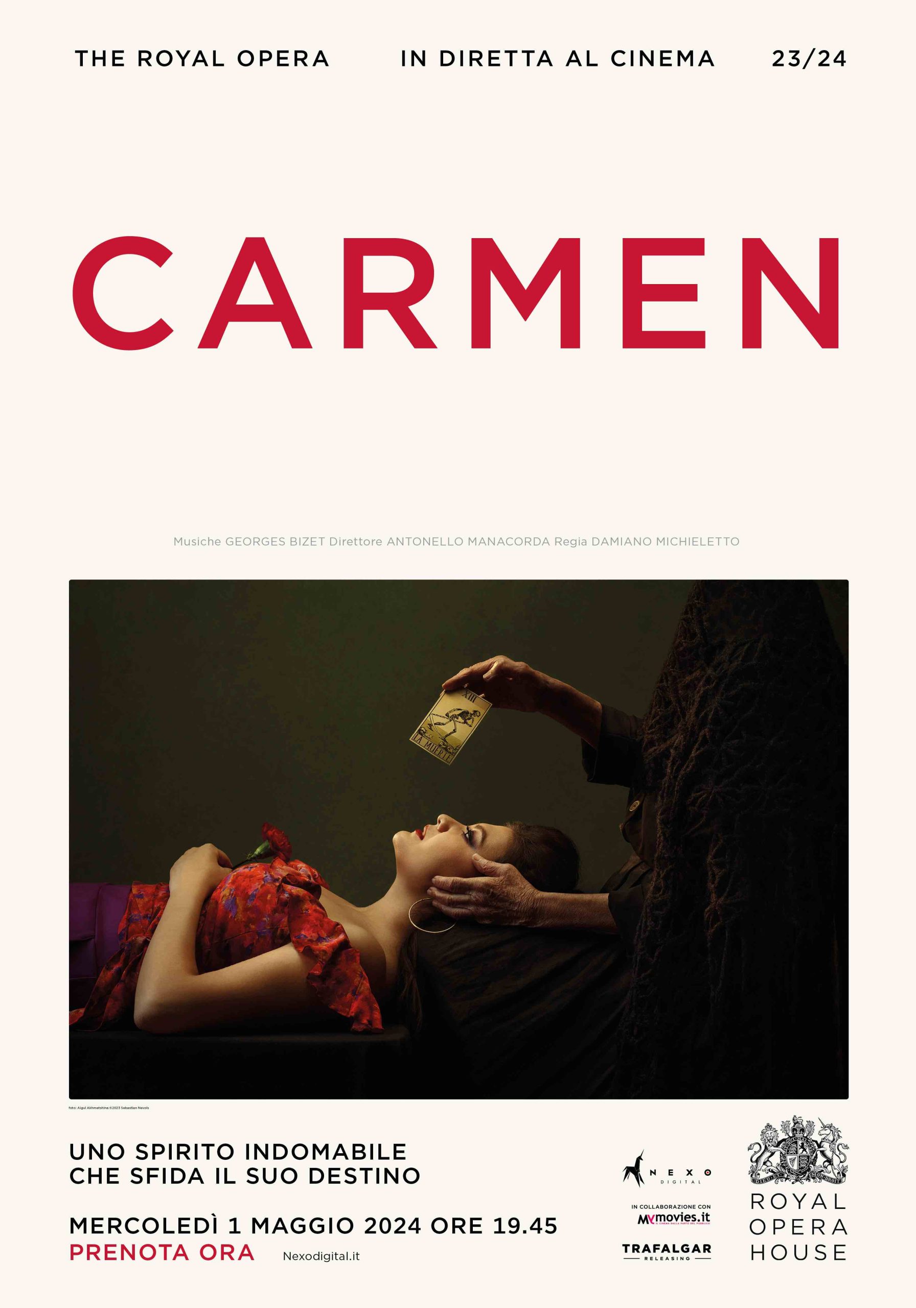 Carmen in diretta al cinema il 1° maggio