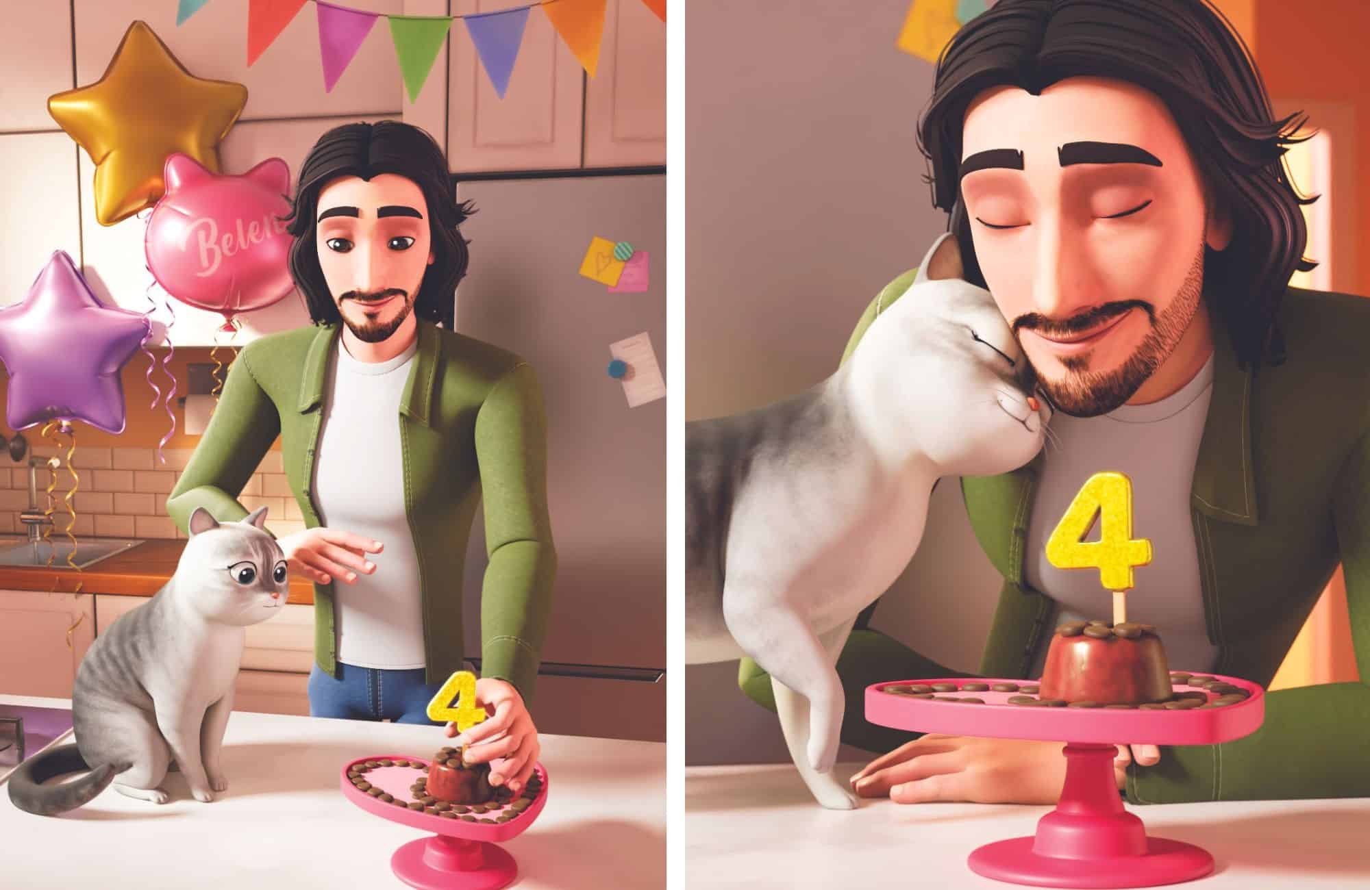 I’m belen, luca gervasi e la sua gatta diventano una serie di animazione