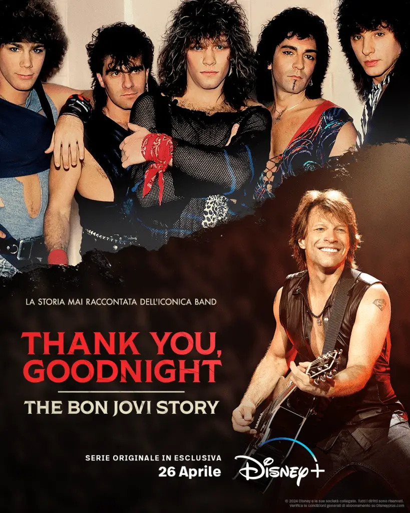 Thank You, Goodnight: The Bon Jovi Story su Disney + dal 26 aprile