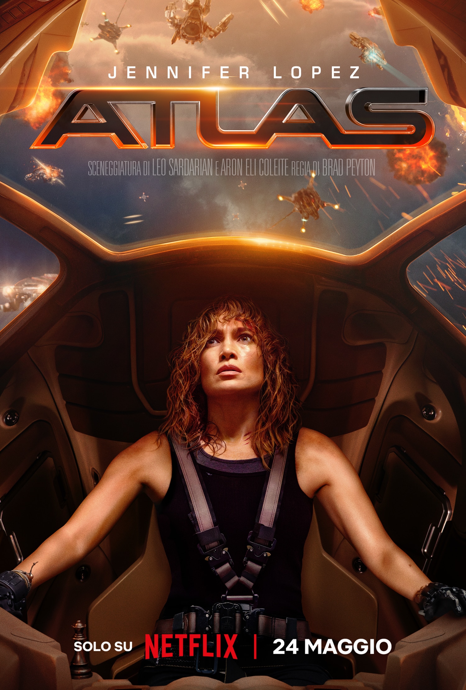 Atlas con jennifer lopez, in arrivo il 24 maggio su netflix