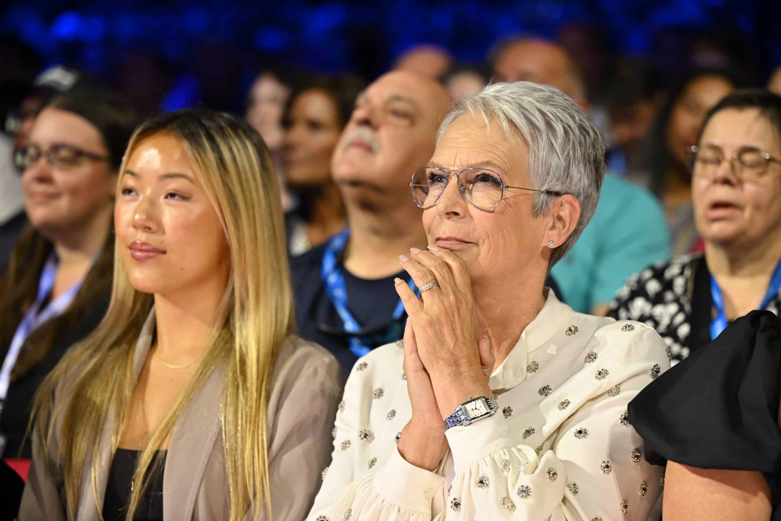 Jamie lee curtis alla cerimonia disney legends del 2024
