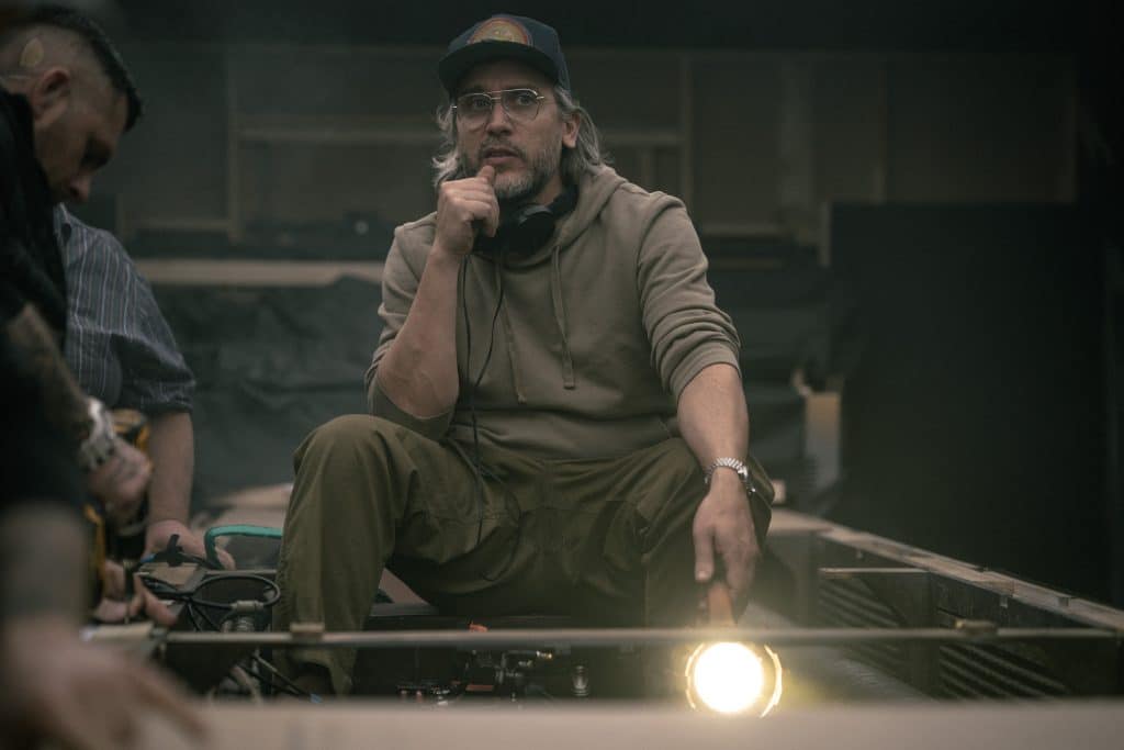 Fede alvarez sul set di alien: romulus