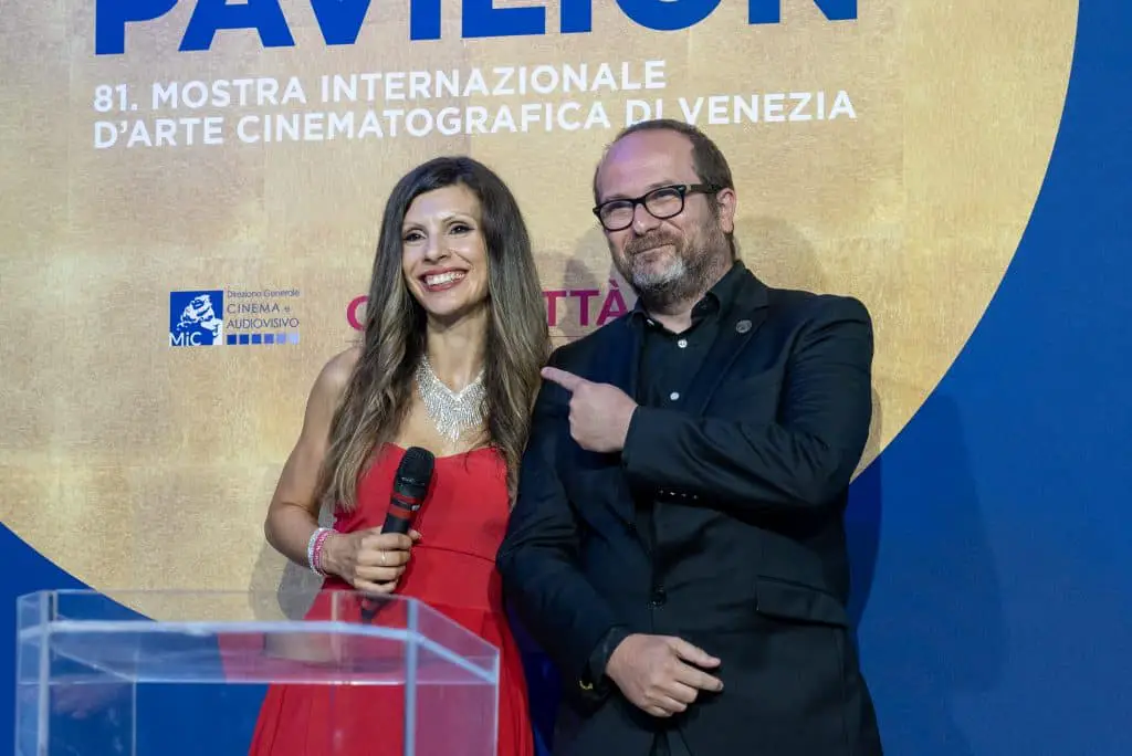 Sarah arduini e jan luc sala alla mostra del cinema