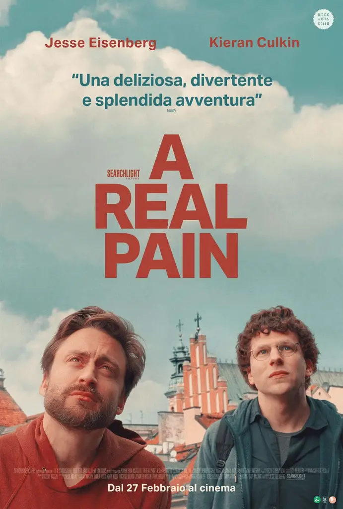 A real pain: il nuovo film con jesse eisenberg il 27 febbraio al cinema.