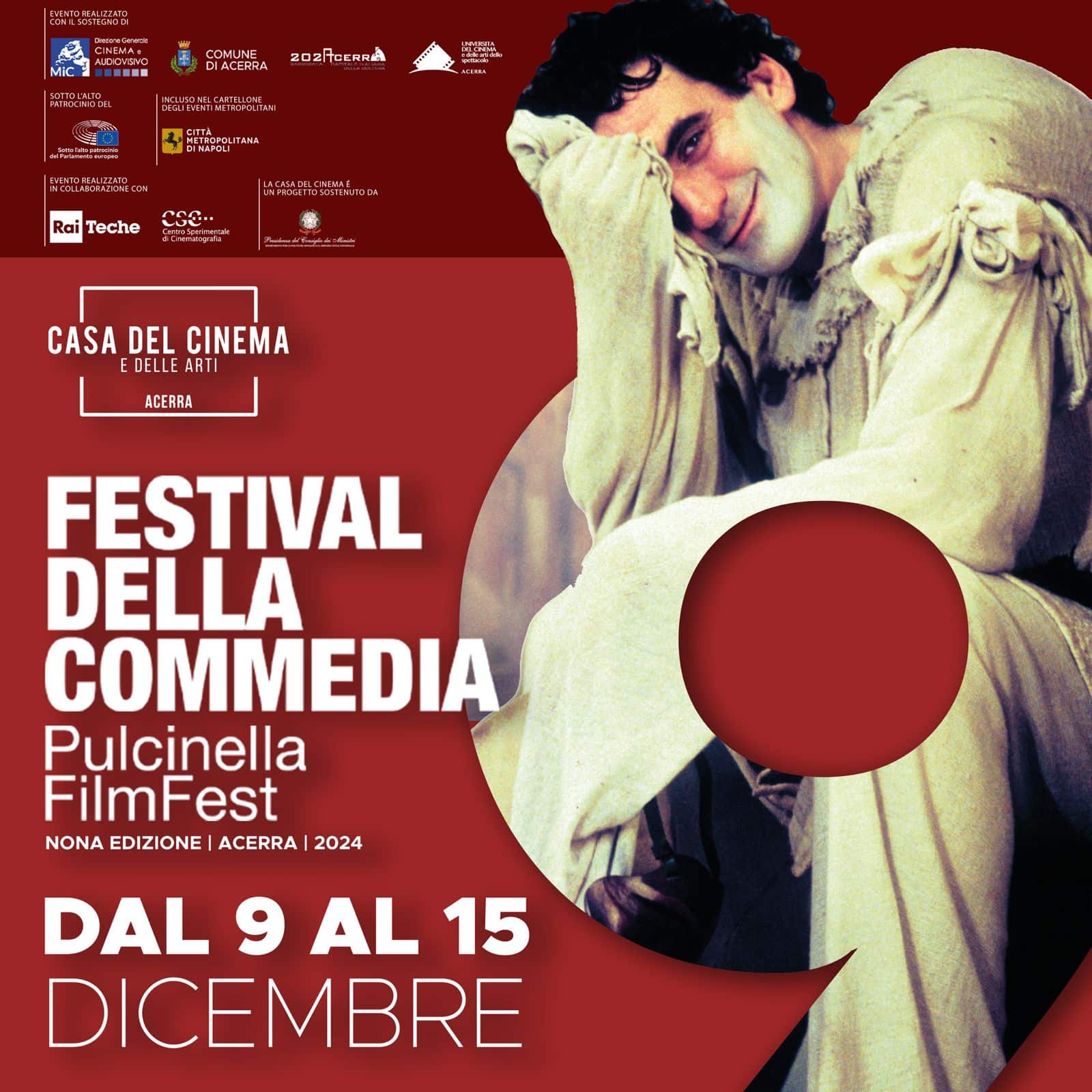 Pulcinella filmfest: la 9a edizione dal 9 al 15 dicembre al castello dei conti di acerra