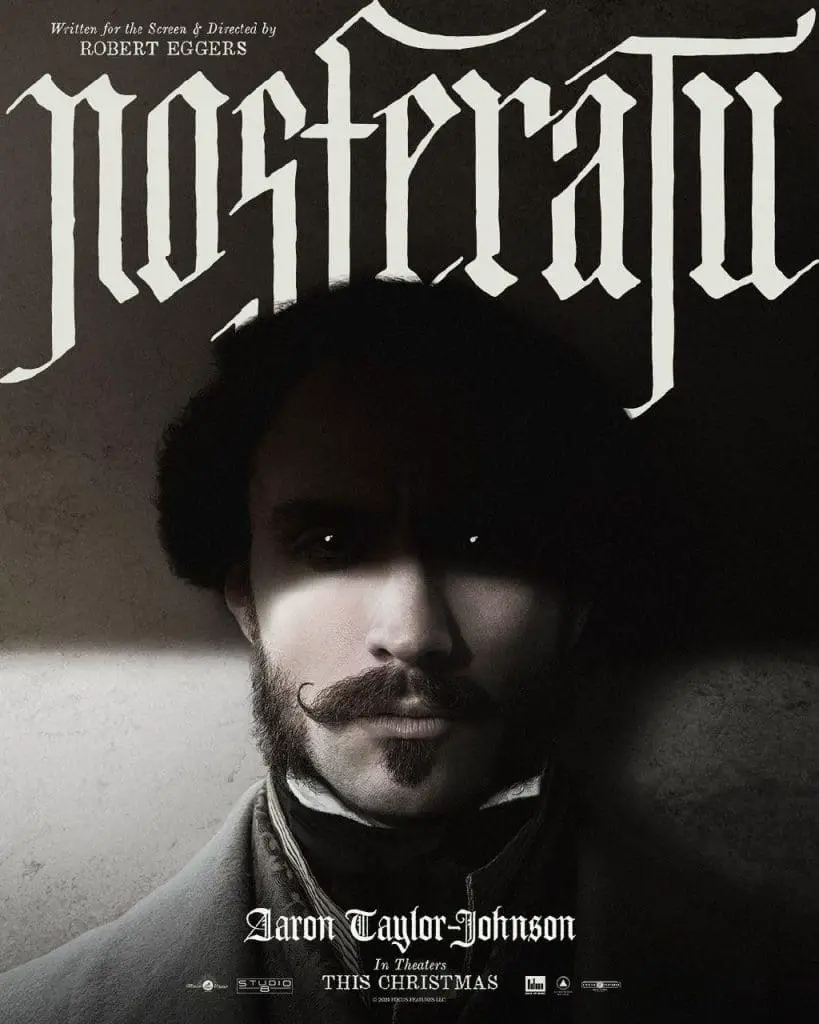 Nuove inquietanti locandine per nosferatu di robert eggers