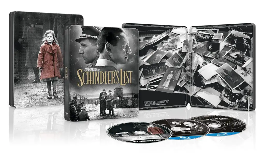 Schindler's list lo steelbook esclusivo 30th anniversary edition