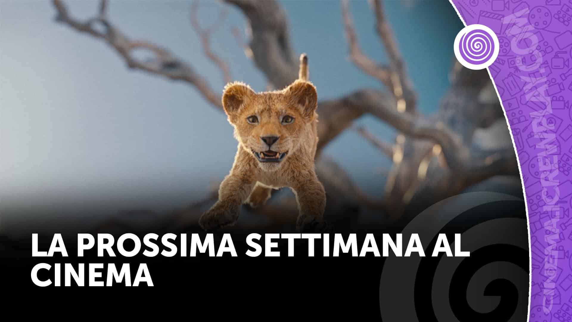 La prossima settimana al cinema