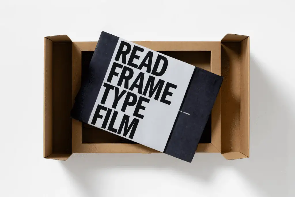 Mubi editions read frame type film