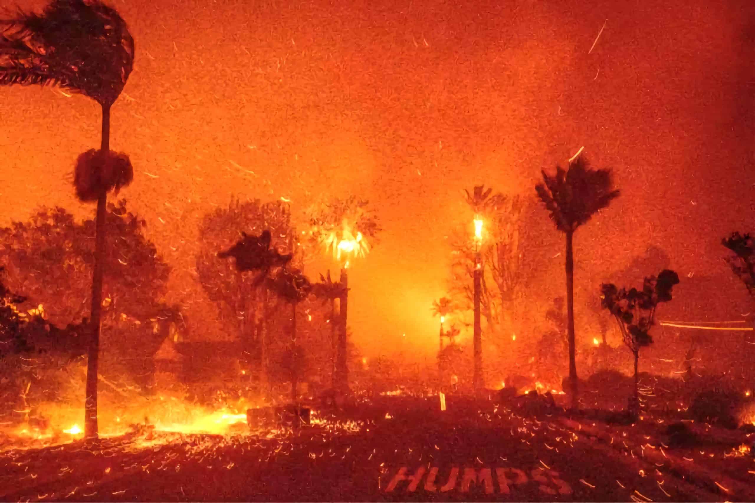 Incendi los angeles, in fumo le case delle star di hollywood