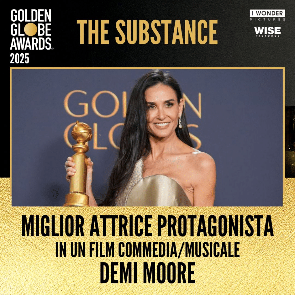 Demi moore vince il golden globe