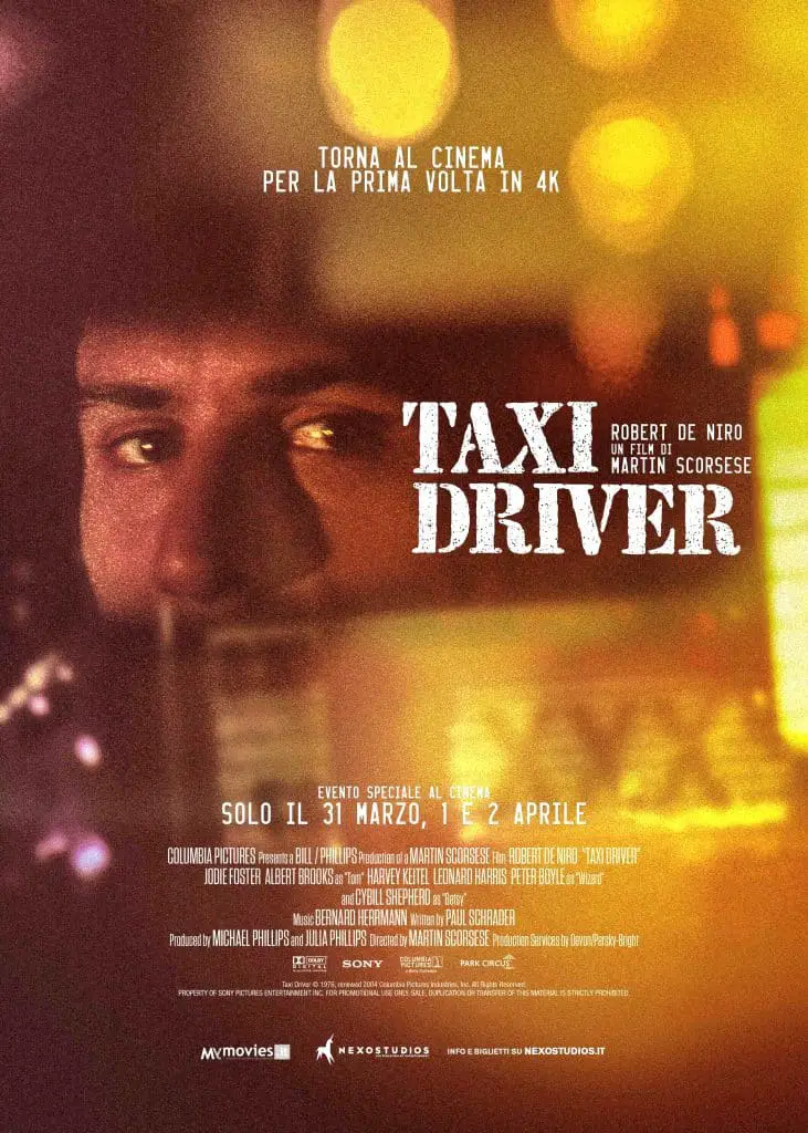 Taxi driver, ritorno in grande stile al cinema in 4k