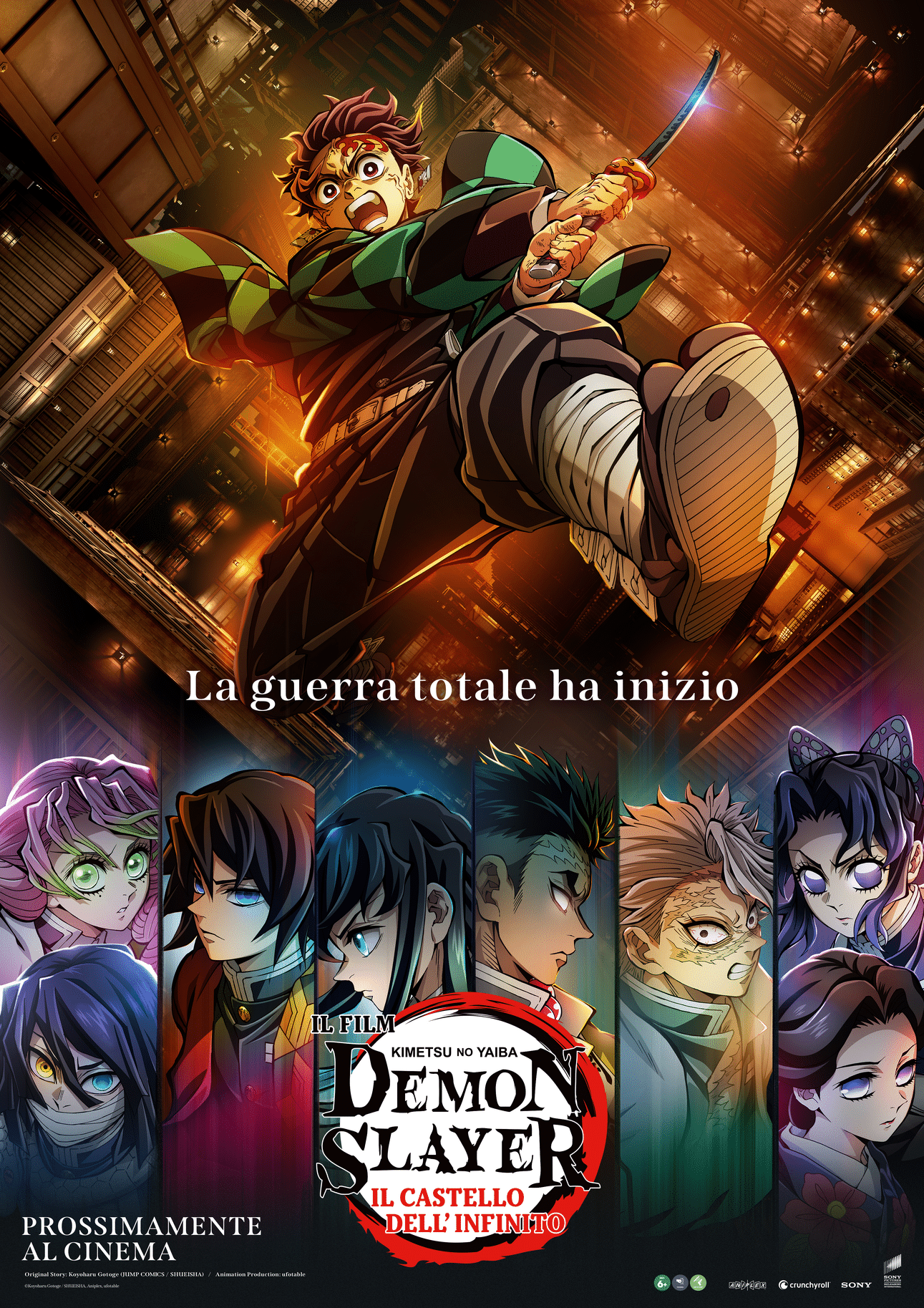 Demon slayer: kimetsu no yaiba il castello dell'infinito teaser e poster