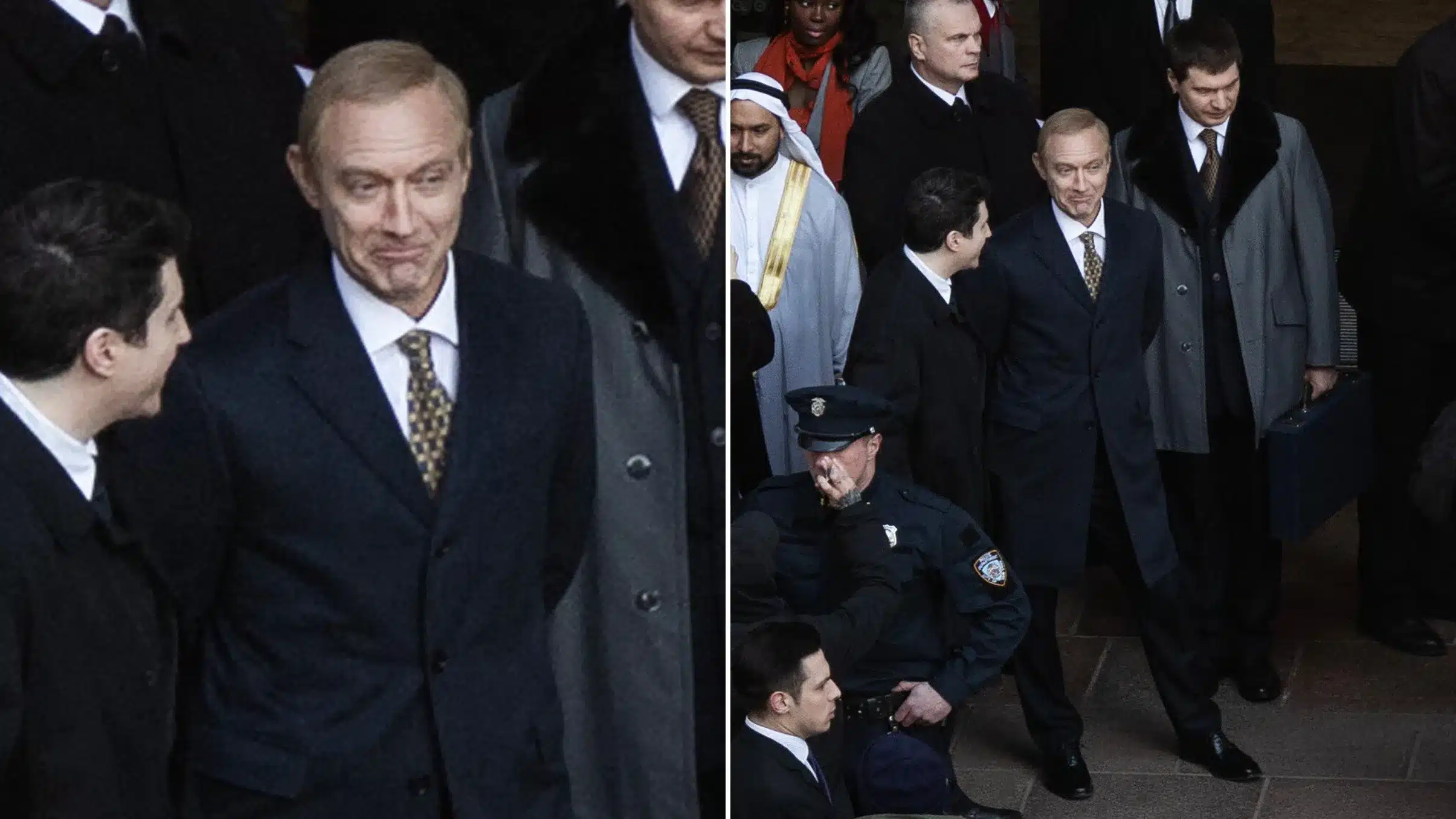Le prime immagini di jude law nei panni di vladimir putin