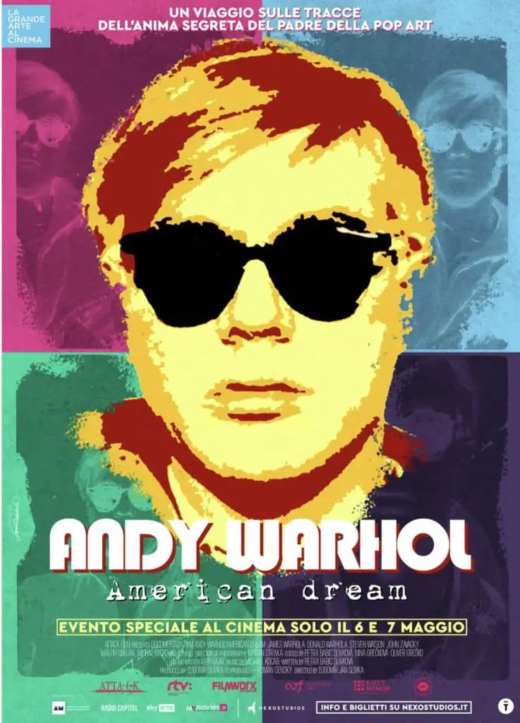 Andy warhol. American dream in arrivo il 6 e il 7 maggio al cinema Andy warhol. American dream