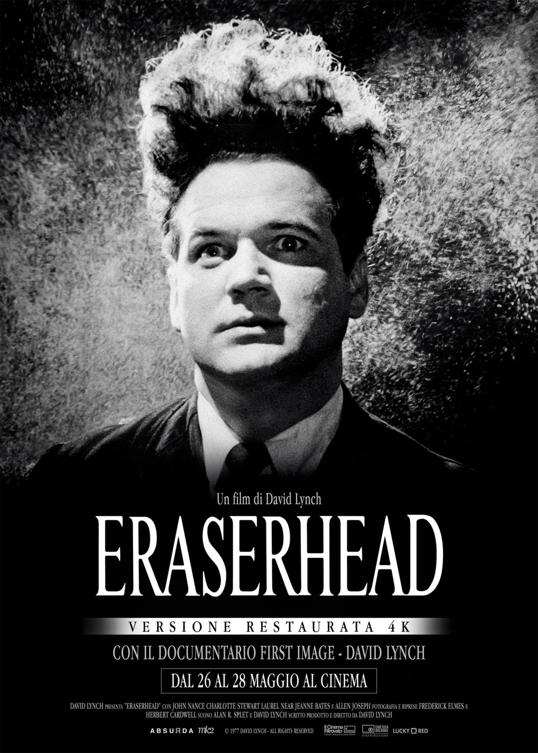 La prossima settimana al cinema Eraserhead - la mente che cancella