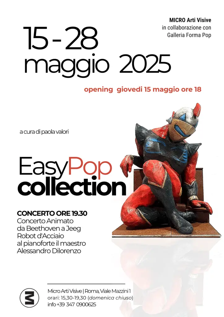Easypop collection: l'imperdibile mostra dal 15 al 28 maggio Easypop collection poster