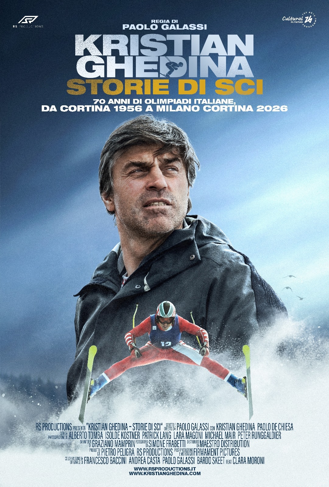 Kristian ghedina: storie di sci. 70 anni di olimpiadi italiane: riprese terminate Kristian ghedina: storie di sci. 70 anni di olimpiadi italiane: riprese terminate