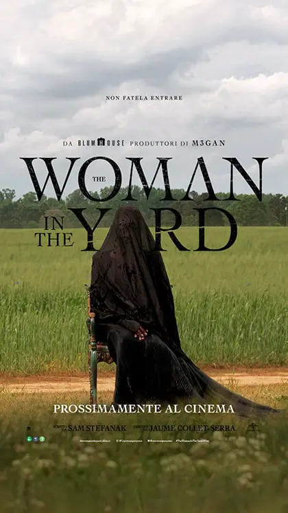 The woman in the yard