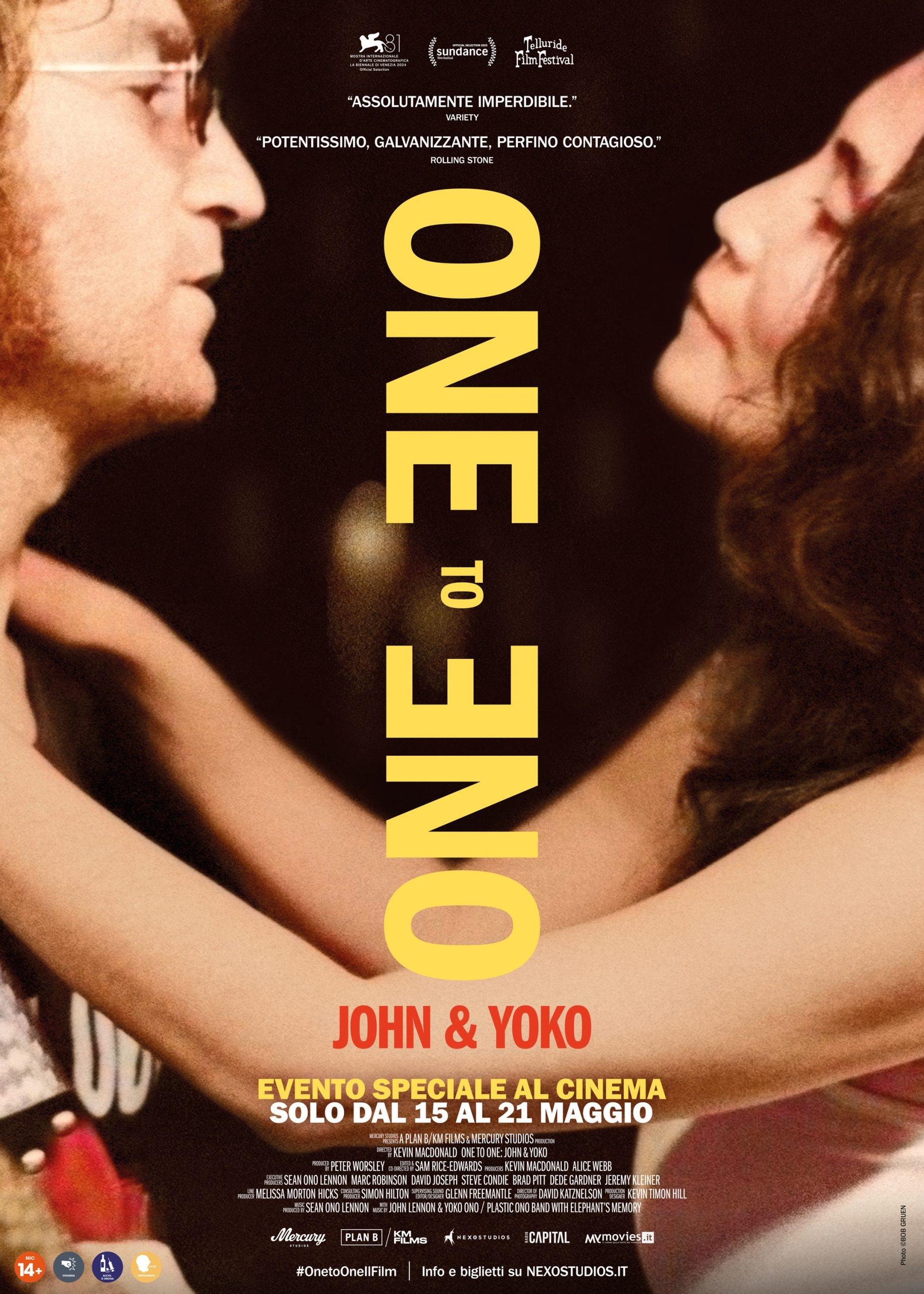 La prossima settimana al cinema One to one: john & yoko