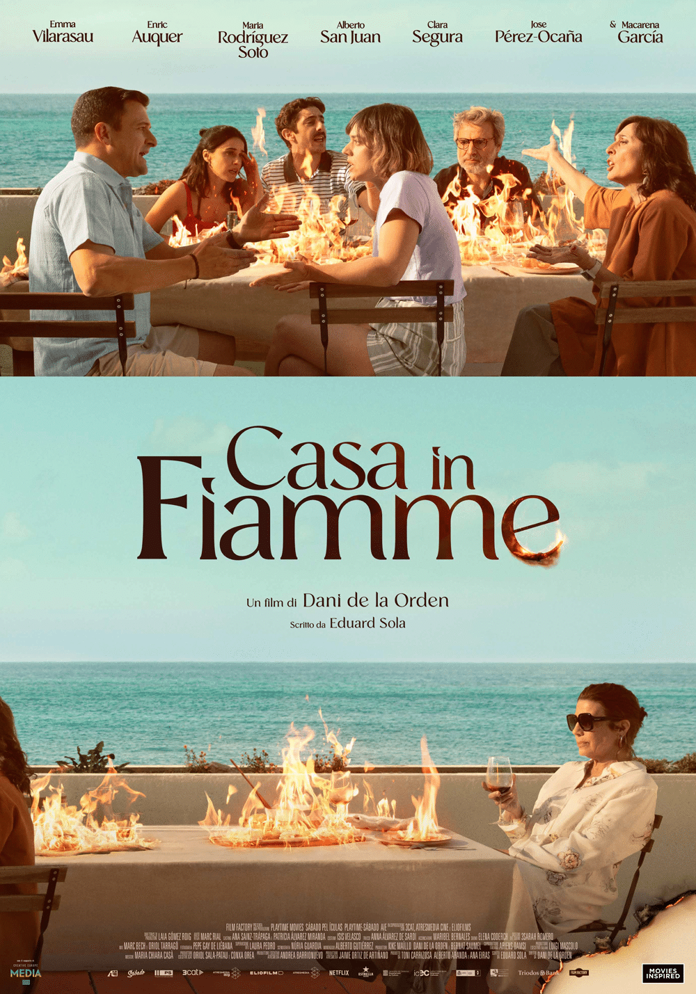 Casa in fiamme
