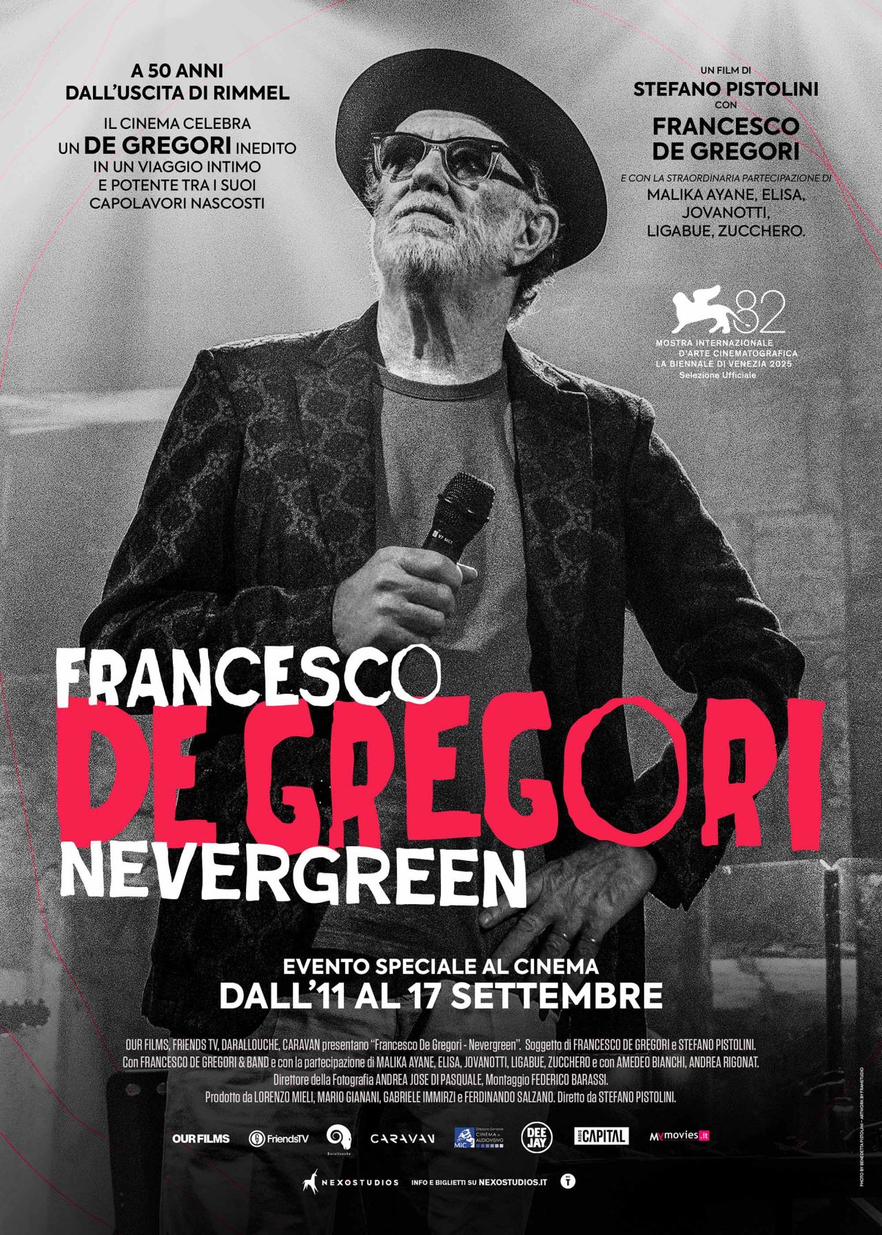Francesco de gregori. Nevergreen evento speciale al cinema Francesco de gregori. Nevergreen evento speciale al cinema