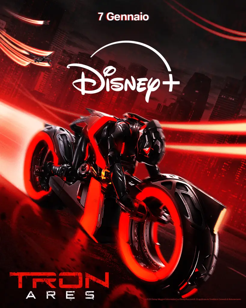 Tron: ares arriva su disney+!