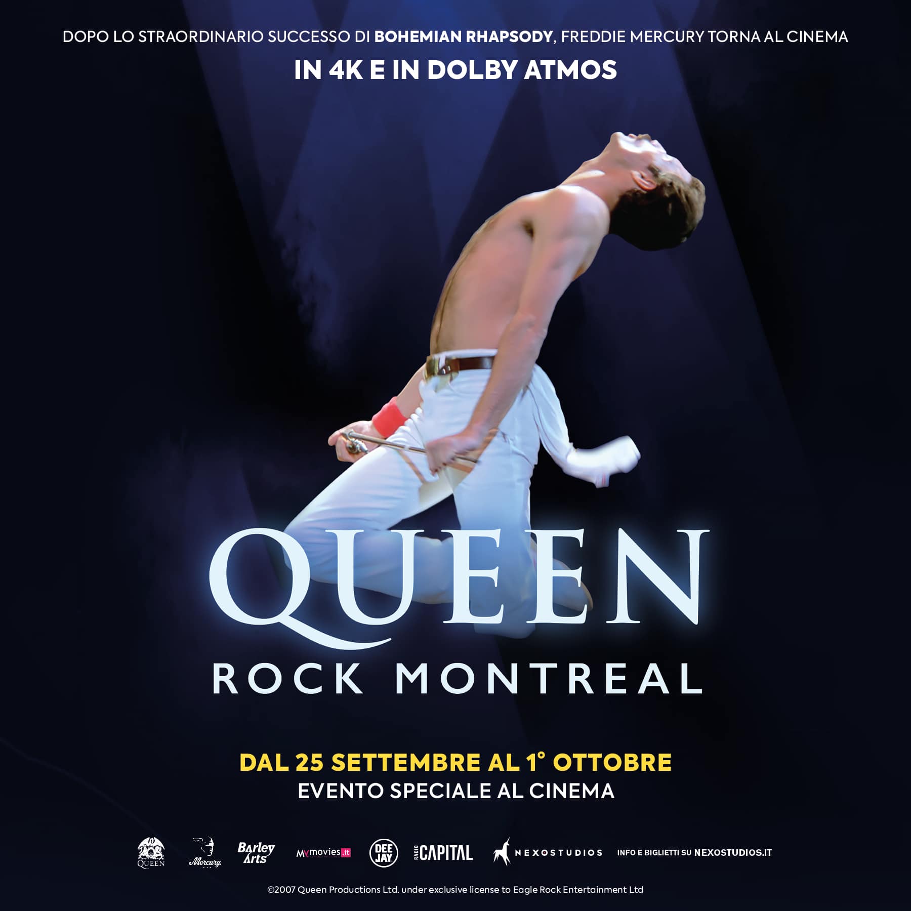 Freddie mercury torna al cinema con il concerto leggendario a montréal Freddie mercury queen. Rock montréal al cinema