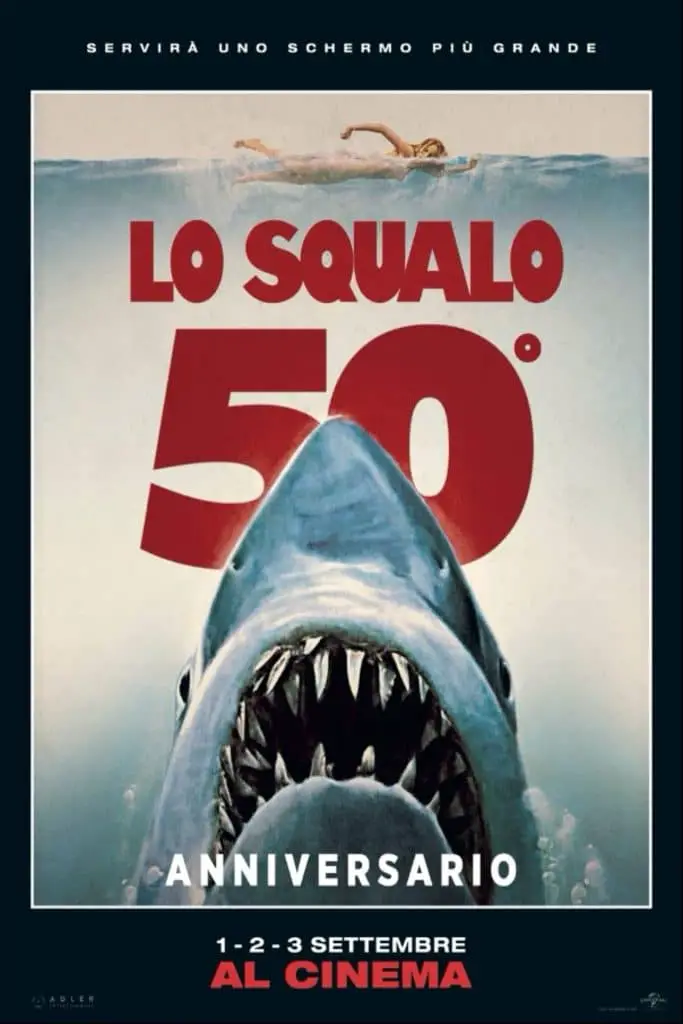 Lo squalo 50° anniversario ritorno cinema