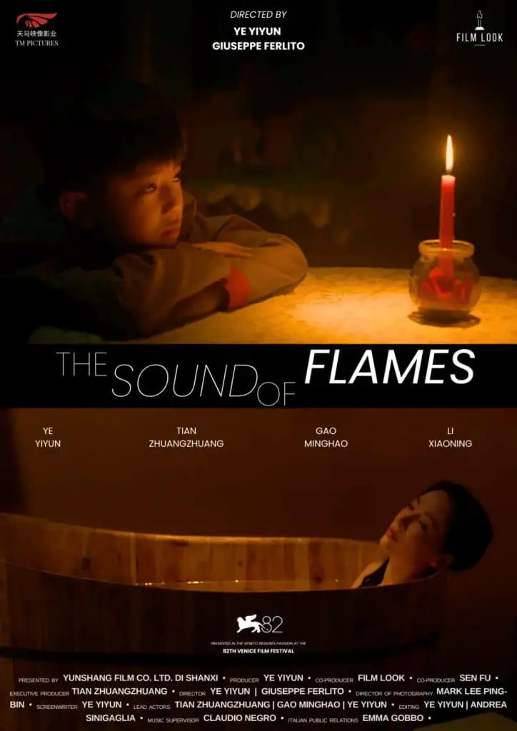 The sound of flames a venezia 82. Presenta maria grazia cucinotta The sound of flames venezia 82 anteprima