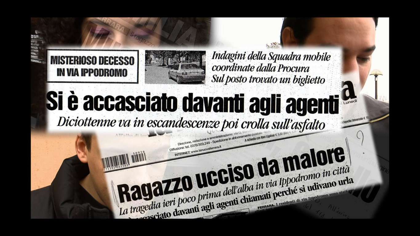 Federico aldrovandi: a 20 anni dalla morte torna in streaming e’ stato morto un ragazzo