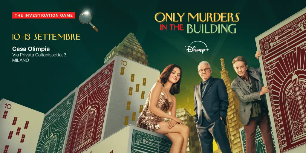 Only murders in the building, a milano l'esperienza immersiva Only murders in the building
