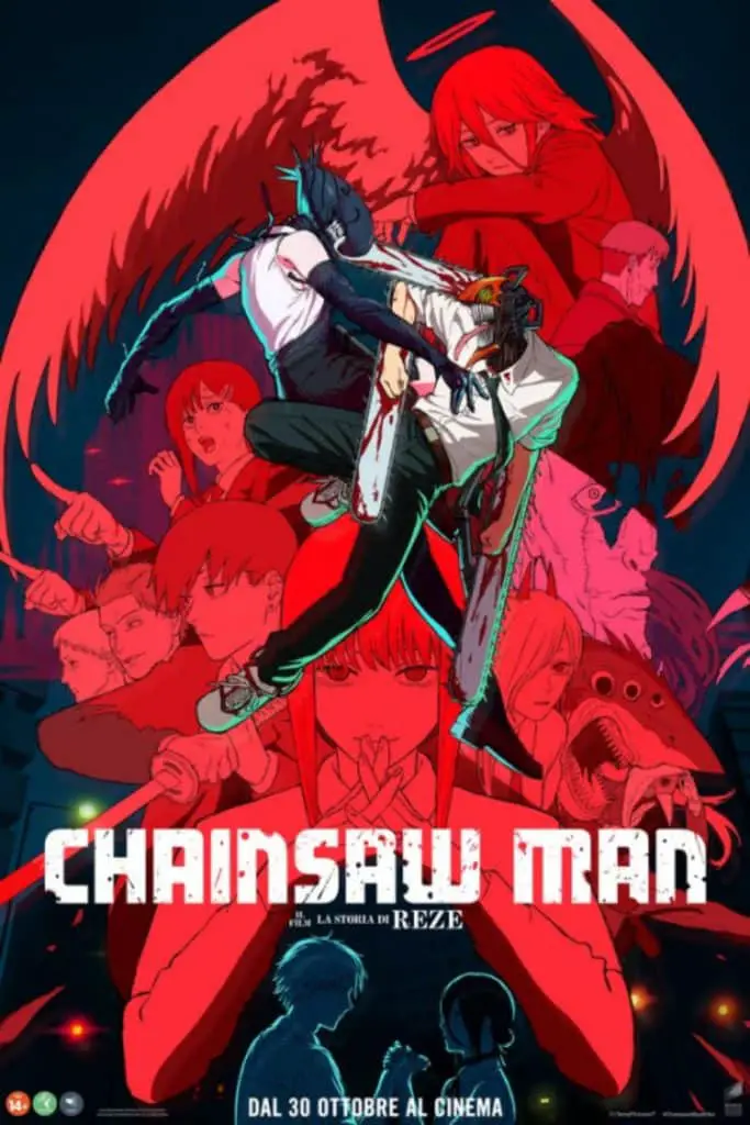 Chainsaw man-il film: la storia di reze, trailer e poster. Dal 30 ottobre al cinema Chainsaw man la storia di reze release date