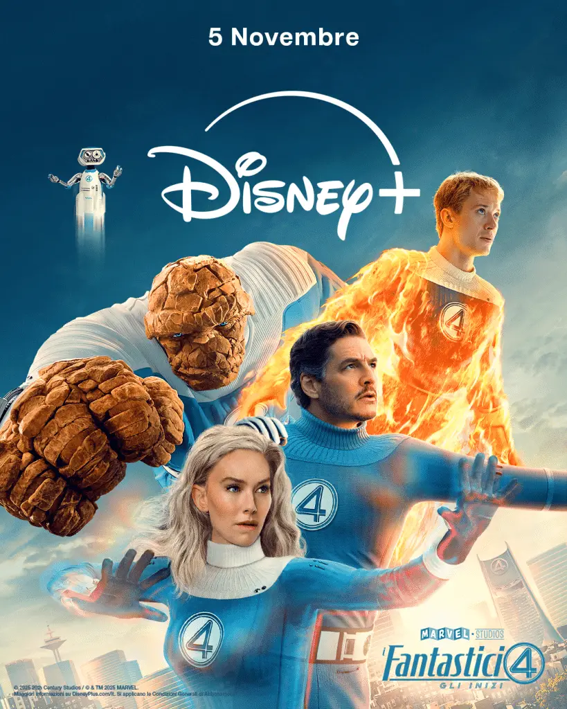 I fantastici 4: gli inizi, dal 5 novembre su disney+ I fantastici 4 gli inizi